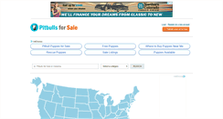 Desktop Screenshot of pitbullsforsale.net